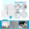 Aosric White Gift Bags with Tissue Paper, 6 Pack, 4x2.8x4.5