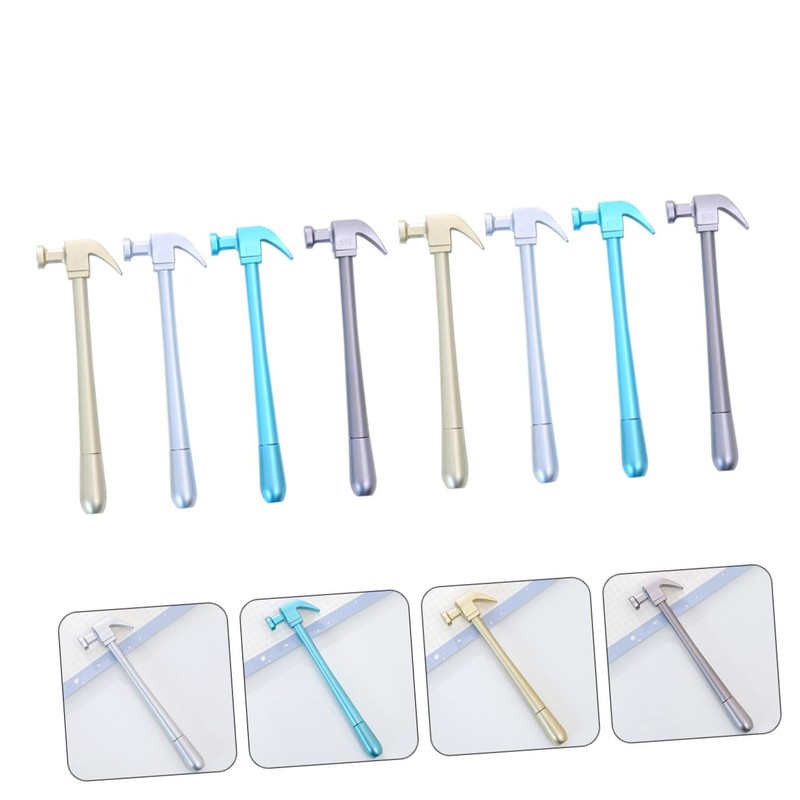 SEWACC 8pcs Hammer Shaped Student Sign Pens Comfortable Grip Smooth