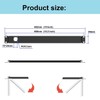 QiaoYoubang 1U Hinged Rack Panel 1D XLR HDMI Audio Rack