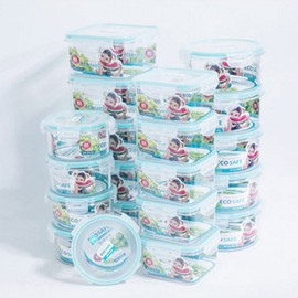 [Fool Love] DN-183 Fresh Sealed Lock 500mL 5 Sealed Containers Side Dish Containers [Living Tok Tok] / [바보사랑] DN-183신선 밀폐락 500mL 5개 밀폐용기 반찬통[리빙톡톡]