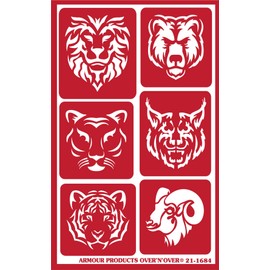 Armour Products Glass Etching Stencil, brown