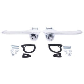 United Pacific 110824 Chrome Outside Door Handle Set for 1966-77 Ford Bronco & 1967-68 Mustang, OEM Style, Complete Set - Set of 2 Handles