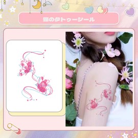 DEVENTORZ Tattoo Stickers Set of 12 Tattoo Stickers Butterflies Color Realistic Watercolor Butterfly Temporary Tattoo Stickers Waterproof Lifelike Cute Cool Stylish Removable Long Lasting Easy to Apply for Women and Girls (AB)