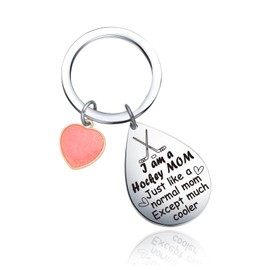 UIEOA Hockey Gifts Gifts For Hockey Mom Gifts Hockey Mom Birthday Keychain Appreciation Gifts For Hockey Team Jewelry Hockey Team Leader Gifts Hockey Coach Going Away Jewelry Hockey Player Gift