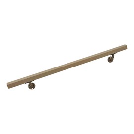Aluminum Handrail Direct AHR 4' Handrail Section - Clay - Stair Handrail - USA Made - Easy to Install Indoor/Outdoor Stair Handrail