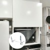 HOWHY Cabinet Door Hinges Set,Vertical Swing Lift Up Stay Pneumatic