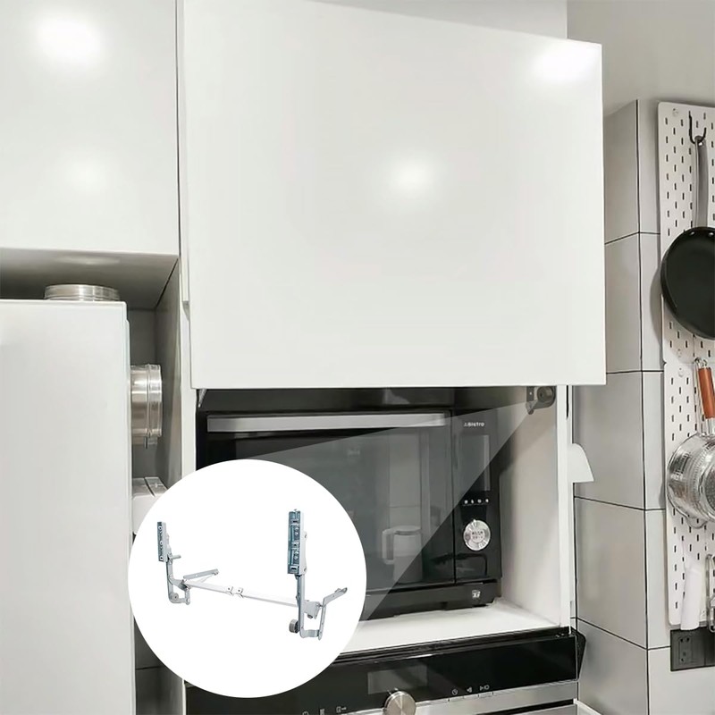HOWHY Cabinet Door Hinges Set,Vertical Swing Lift Up Stay Pneumatic