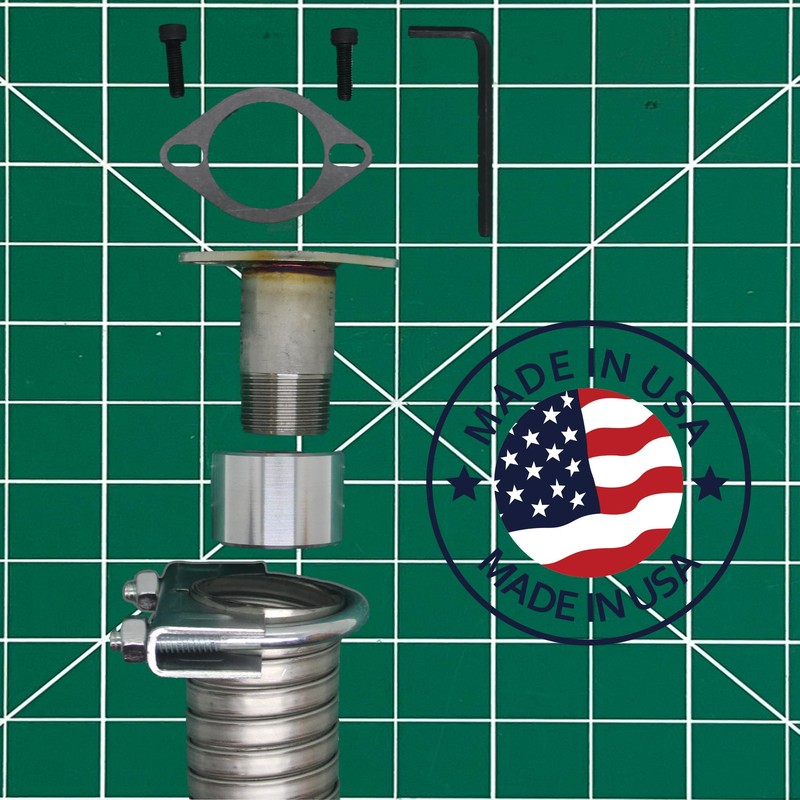 GenExhaust for WGen11500TFc Generator 1.5 Galvanized Steel tubing Exhaust Extension