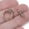 TierraCast 1 Set Copper Heirloom Two Strand Toggle Clasp, TierraCast