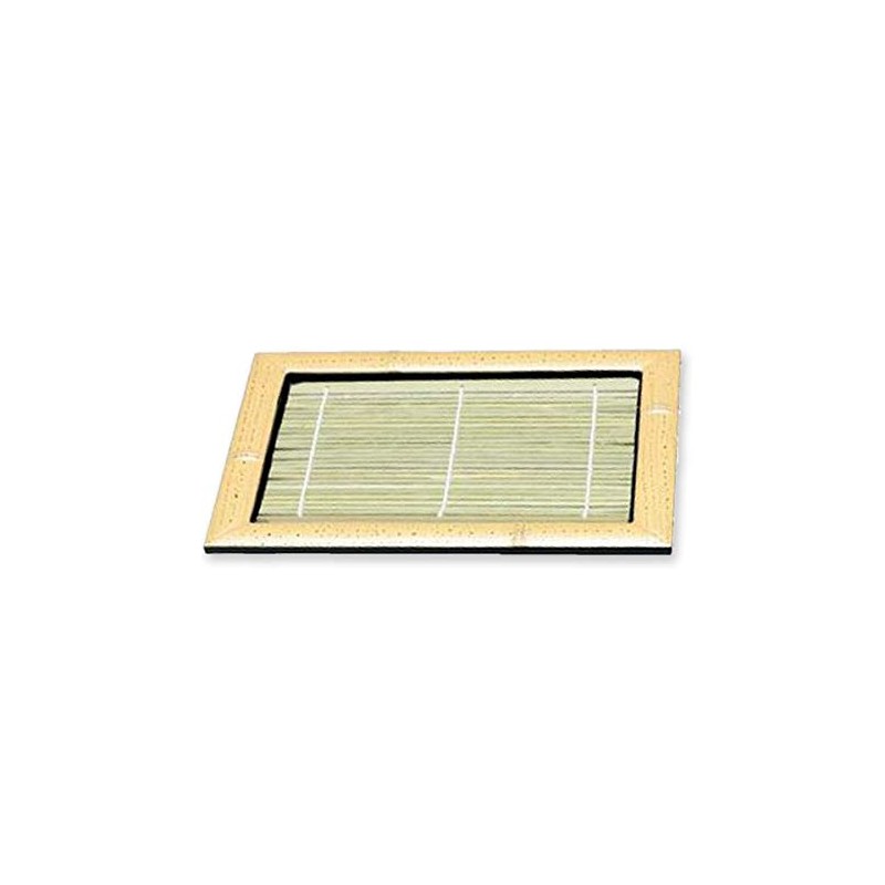 J-kitchens Soba Soba Soba, Rectangular Bamboo Plate, Sesame Bamboo, Crack