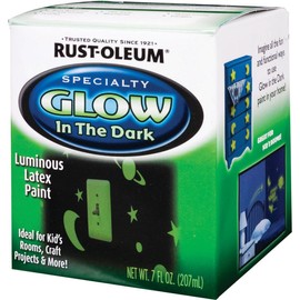 Rust-Oleum 214945 Glow in The Dark Brush On Paint, Half Pint, Green, 7 Fl Oz (Pack of 1)