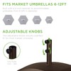 Best Choice Products 123lb Capacity Fillable Mobile Umbrella Base Heavy