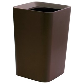 Asbel Leclerc CV Square Trash Can Without Lid, 2.6 gal (6.6 L), Brown, Perfect for Living Room A6212