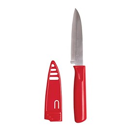 Helen's Asian Kitchen Universal Picnic Knife with Storage Sheath, High-Carbon Stainless Steel, 4-Inch