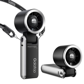 Gaiatop Portable Handheld Turbo Fan, 15 Hrs Cooling, 180° Foldable 4-in-1 Hand Held Fans, 6-Speed (1-100) Personal Mini Handheld Fans, Small Portable Fan for Travel, Working, Outdoor Women Gifts Black