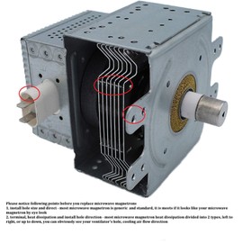 BlueNatHxRPR 2M246 Microwave Magnetron Tube Compatible for GE WB27x26081 WB27X10305 LG 6324W1A001L