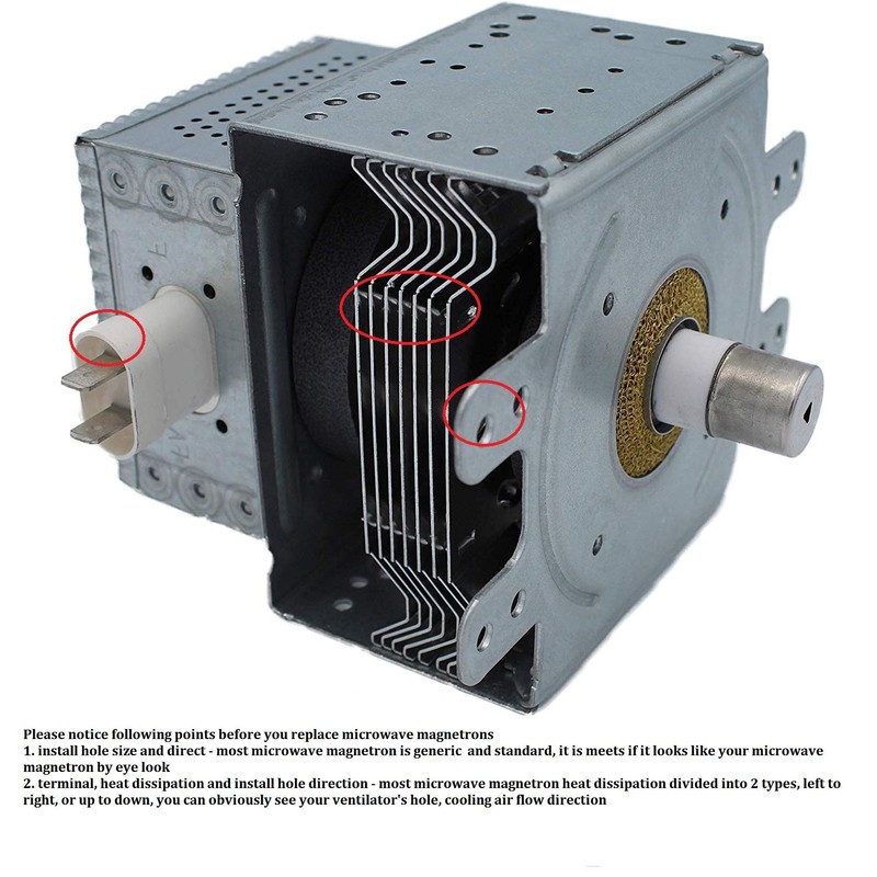 BlueNatHxRPR 2M246 Microwave Magnetron Tube Compatible for GE WB27x26081 WB27X10305