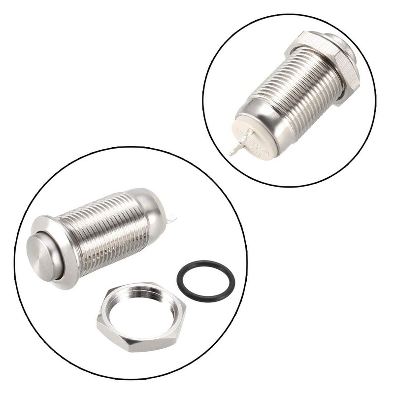 uxcell Momentary Push Button Switch, 10mm Mounting1NO 250V 3A