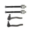 TRQ Front Inner & Outer Tie Rod Set Driver &