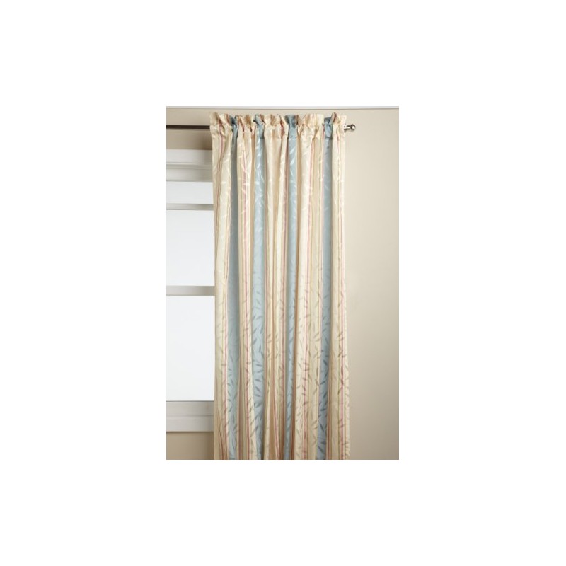 LORRAINE HOME FASHIONS Whitfield Cortina a Rayas, 132 x 213