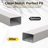 Vinyl Fence Rail Notcher, Heavy-Duty 3/8" Slot Punch Tool for