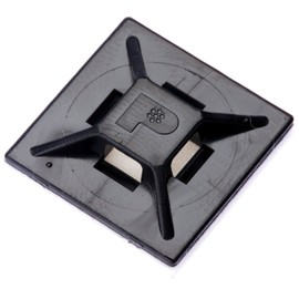 パンドウイット マウントベース アクリル系粘着テープ付き 耐候性黒 100個入り ABMM-AT-C0