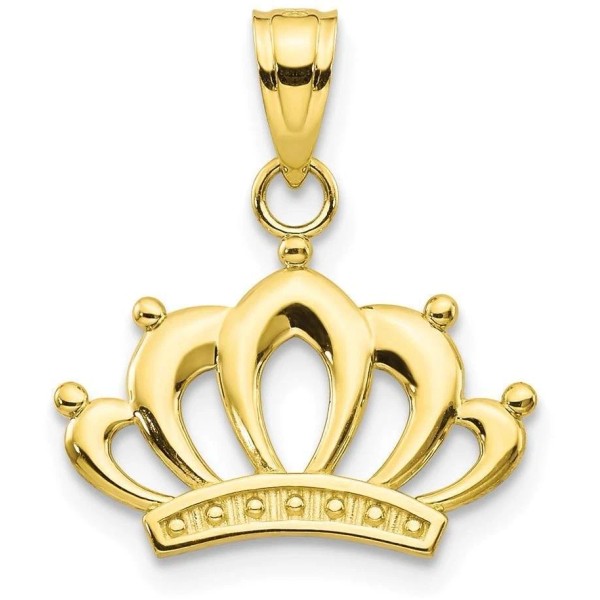 Unbranded 10K Yellow Gold Crown Pendant 10C989