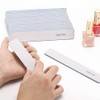 25 Piezas Limas de Uñas Rectangulares Grano 100/100, Pulidores de