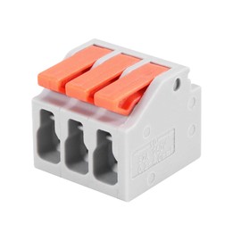 30 Pcs Lever Wire Connectors Push-In, Electrical Wire Terminal Quick Connect for 28-12 AWG (1in2out)