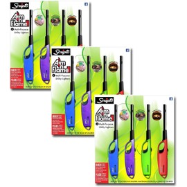 Scripto AIM 'N Flame Multi-Purpose Lighters, Pack of 12