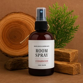 Shoots, Roots & Leather Boots Cedarwood Potpourri Room Spray – 4 oz Plastic Bottle – Rich Woodsy Home Fragrance