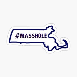 Masshole Sticker - Sticker Graphic - Auto, Wall, Laptop, Cell, Truck Sticker for Windows, Cars, Trucks