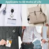 3 Pack Retractable Badge Reels, Heavy Duty Carabiner Clip Badge