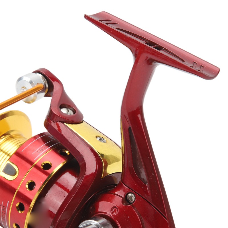 8 Bearing Fishing Spinning Reel Red Color 5.2:1 Gear Ratio