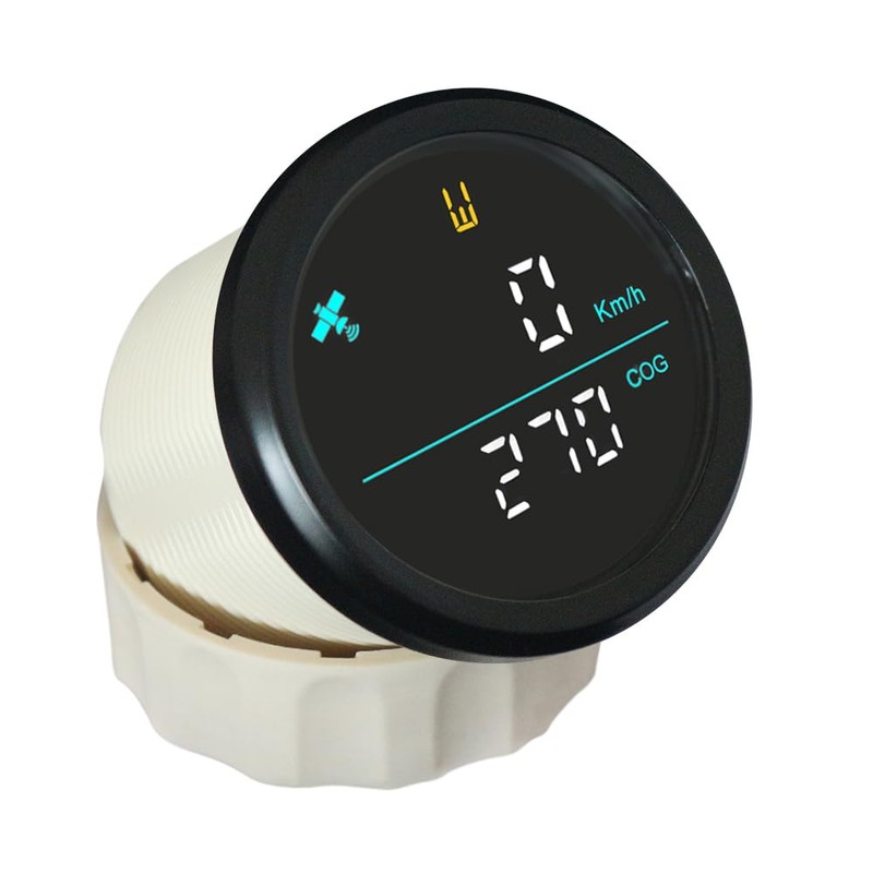 ELING Waterproof Speed Gauge Meter 0-999 km/h Knots mph GP