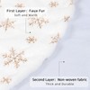 Dremisland Christmas Tree Skirt, 48 inches Large White&Silver Luxury Faux
