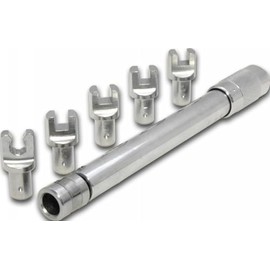 Excel (TWS-210ANS 7-Piece Adjustable Spoke Torque Wrench Set, Black