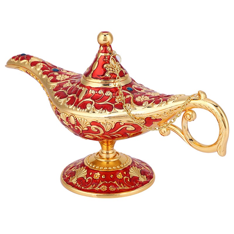 Retro Metal Fairy Tale Conjuring Genie Home Teapot Oil Lamp
