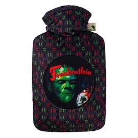 Hugo Frosch Frankenstein Hot Water Bottle with Classic 1.8 L Nicki Cover "Movie"