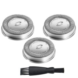 Poweka HQ56 Replacement Shaver Heads for HQ3 HQ4 HQ55 HQ56 HQ6,Razor Shaving Heads Blade Compatible with Philipss Norelcos HQ300 HQ442 HQ916 HS190 HQ6990 Electric Shavers | Poweka