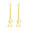 Plastic Earrings,KMEOSCH Drop Dangle Triangle Earrings on Plastic Hooks for