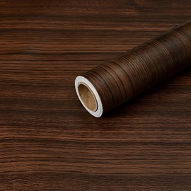 40x500cm Papel Tapiz Autoadhesivo,Papel de Contacto Impermeable,Papel Pintado de Madera,Vinilo Impermeable,Pelar y Pegar para Hogar,Cocina,Sala de Estar,Pared(Nuez)