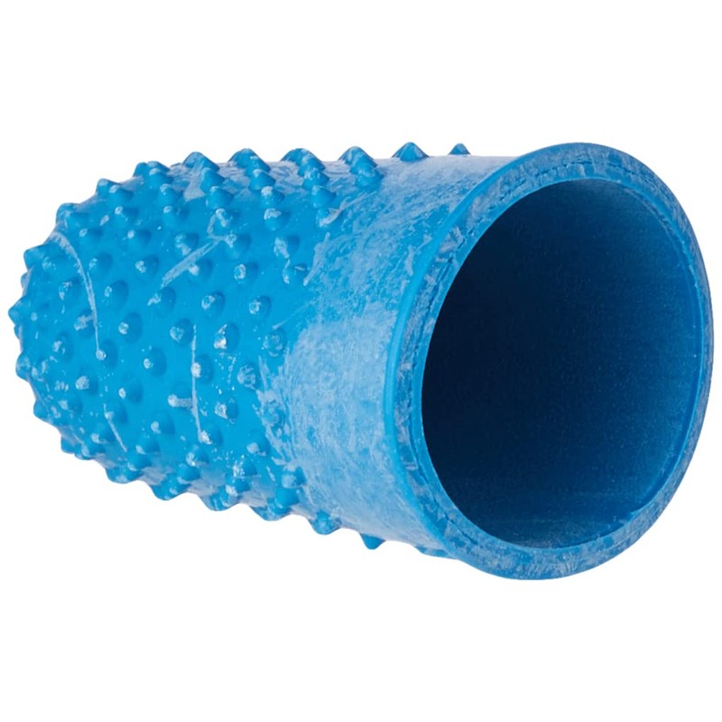 Quality Thimblette Rubber for Note-counting Page-turning Size 1 Medium Blue