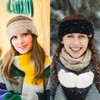 Hatromm Winter Headbands for Women Wool 2 Pack, Ear Warmers