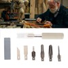Craft Knife Set 6 Steel Blades Ergonomic Handle Hobby Knife