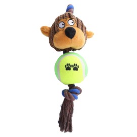 Hshenjhu Dog Toy, Monkey Shaped Dog Toy, Indestructible Dog Plush Toy, Robust Dog Chew Toy, Plush Chew Toy with Squeaker, for All Breeds Sizes