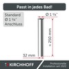 Kirchhoff 98848118 Immersion Pipe for Siphon 25 cm Chrome, Pipe