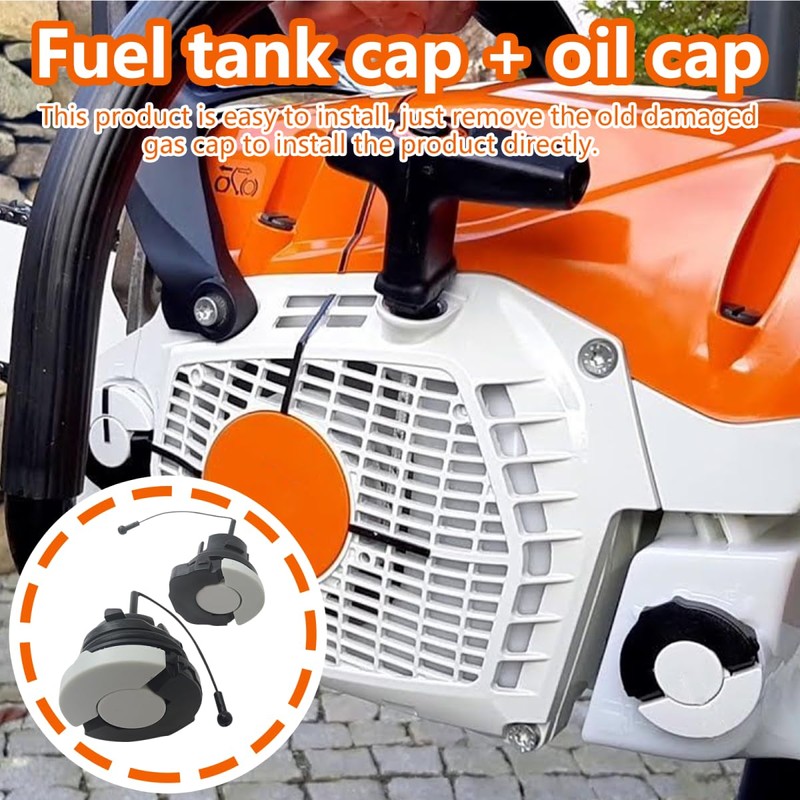 GRABOTE New Fuel Cap & Oil Cap for STIHL MS360PRO