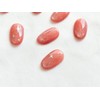 Coral magnetic gel glitter feminine nail handmade nail tip -