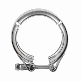 V Band Clamp 2.5 Inch Exhaust V Clamp 2.5 Inch V Band Clamp Stainless Steel V Band Exhaust Clamps Flange Kit Car Auto V Band Turbo Downpipe Exhaust Clamp